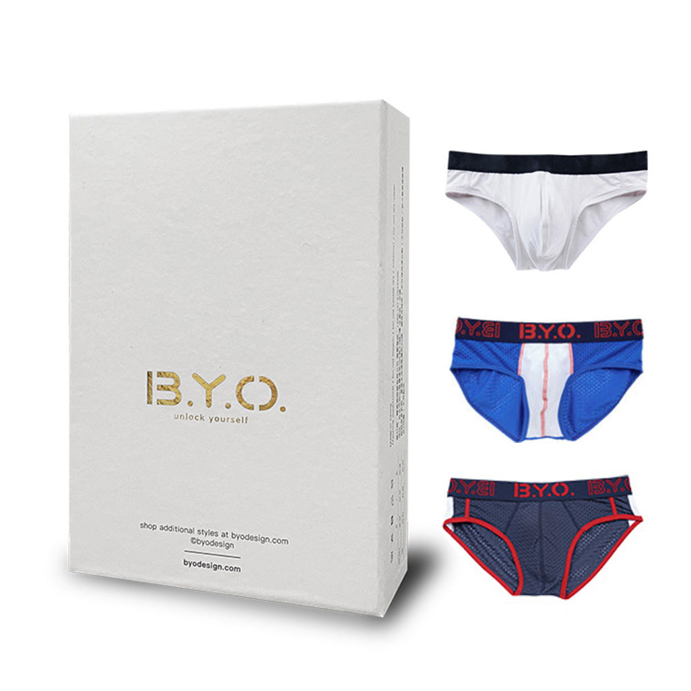 B.Y.O.｜Beyourown x Classic 三角內褲 舒適禮盒組 (3入) - L號