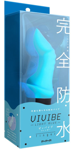 EXE｜完全防水 VIVIBE 手指跳蛋 電動按摩棒 - 淡藍色